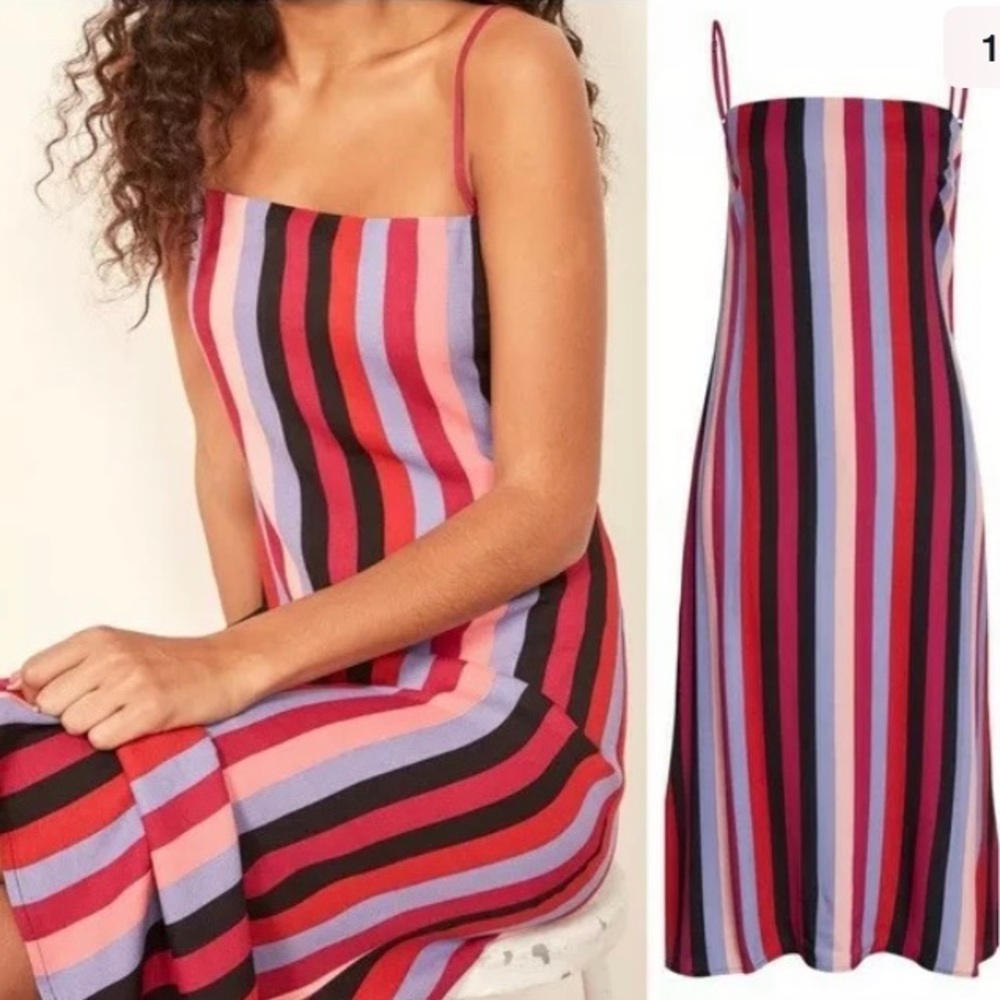 NWT Reformation Rosaly Dress in Isabel Stripe - 2